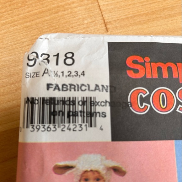 Simplicity 9318 Kids Halloween Costumes - Red, Black, Orange, White - Picture 2 of 10